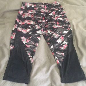 Fila Mesh Paneled Workout Capris